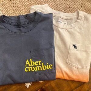 Set of Two abercrombie kids Boys Logo Tees - 7/8